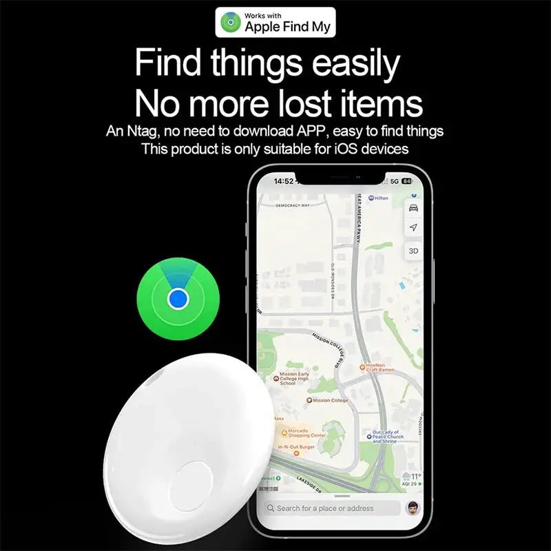 For Apple Find My Mini Bluetooth GPS Tracker Anti Lose Reminder Device Key Finder Pet Dog Kid Bag Wallet Car Locator Smart Tag Mio pet store