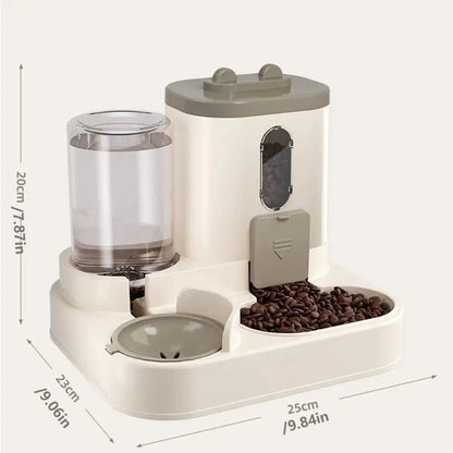 Automatic Automatic Cat Water Feeder Dry Wet Separation Large Capacity Pet Water Dispenser Detachable 2-in-1 Cat Dog Food Bowl Mio pet store